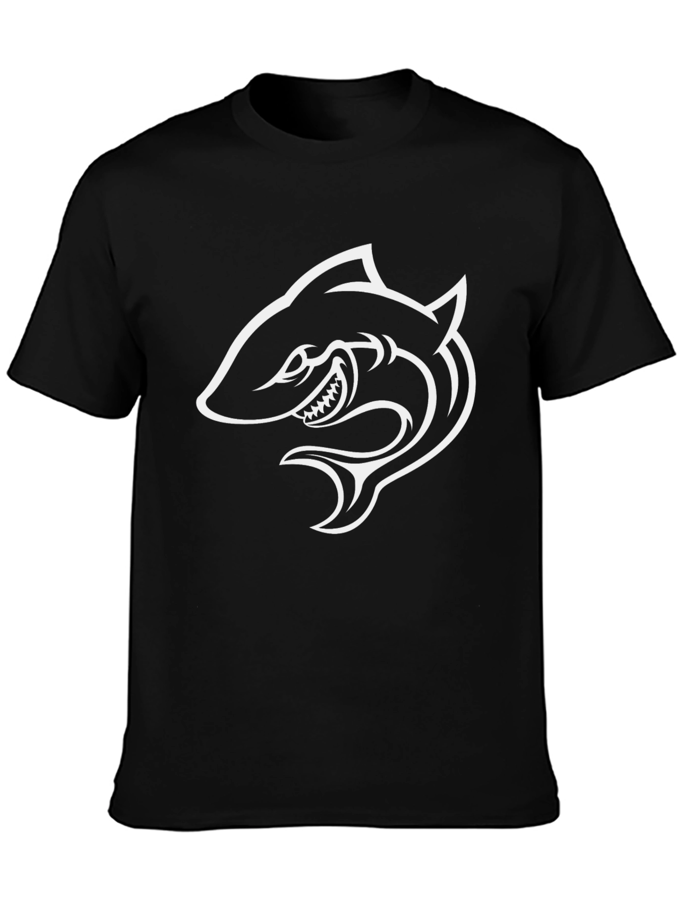 Black Shark Graphic Tee - Bold and Stylish