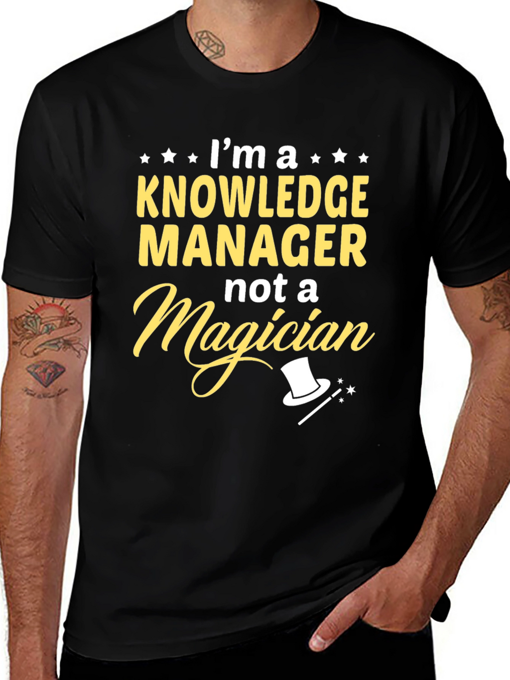 Knowledge Manager T-Shirt - Not a Magician