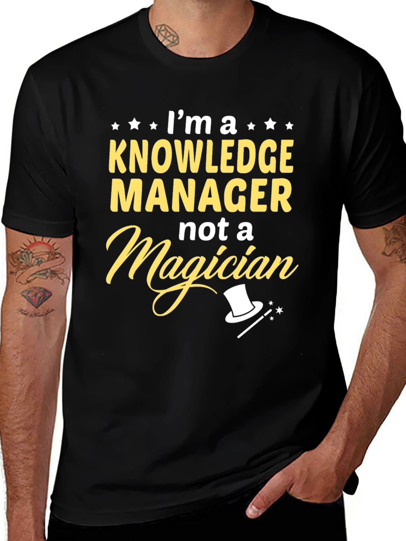 Knowledge Manager T-Shirt - Not a Magician