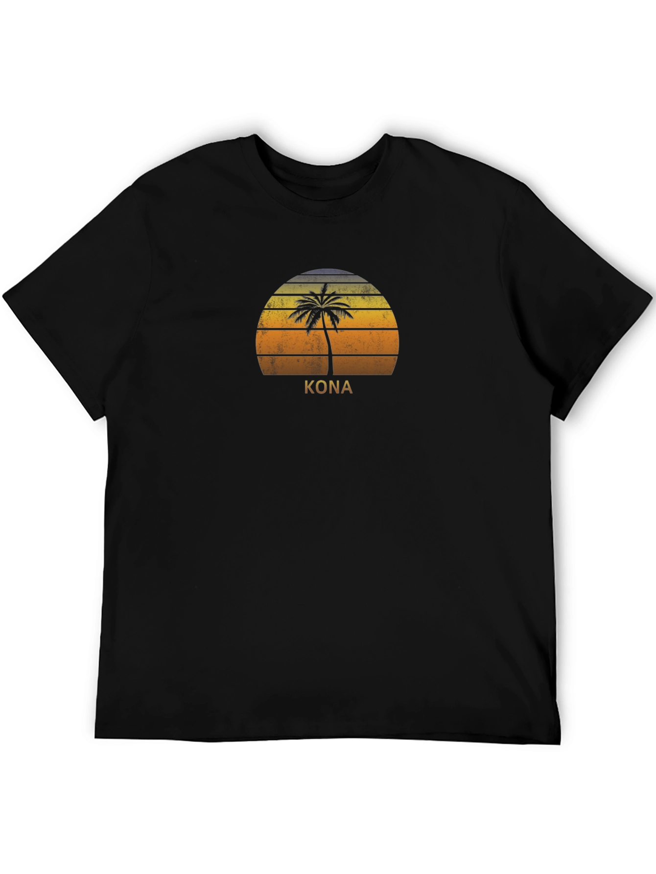 Kona Palm Tree Sunset T-Shirt - Island Vibes