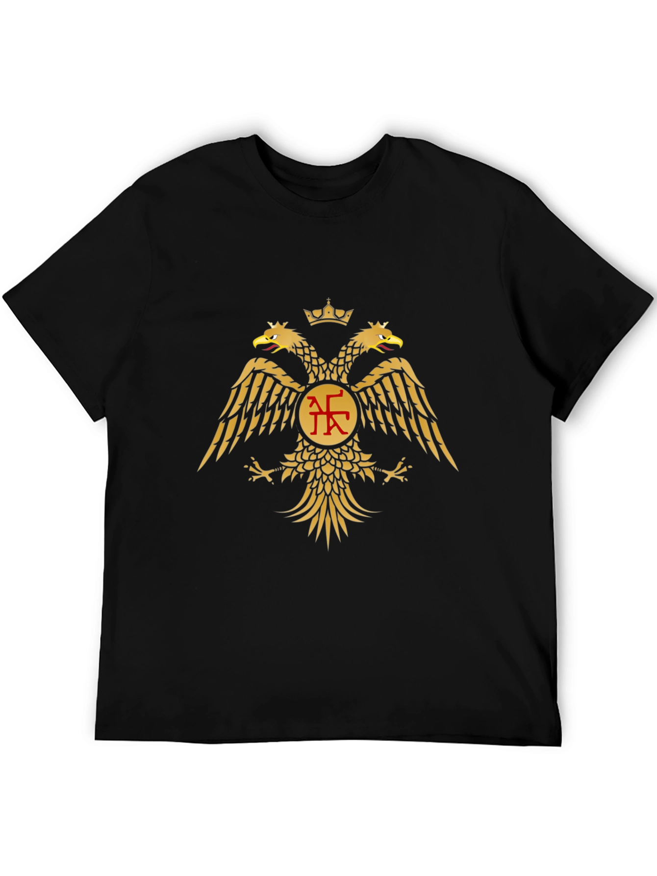 Double Headed Eagle Graphic Tee - Byzantine Inspired Design