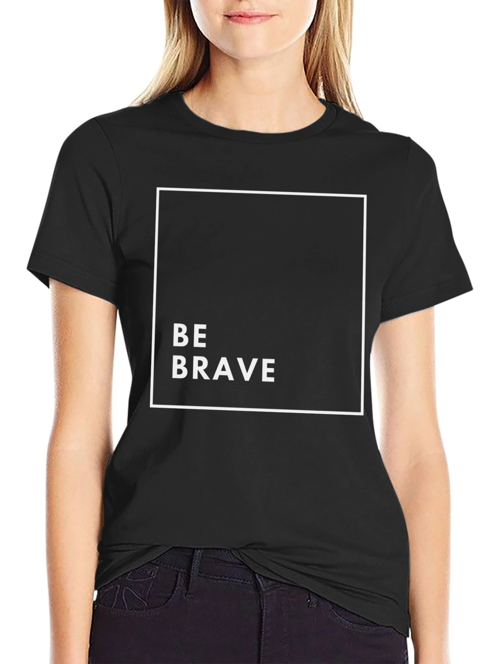 Be Brave Graphic Tee - Black