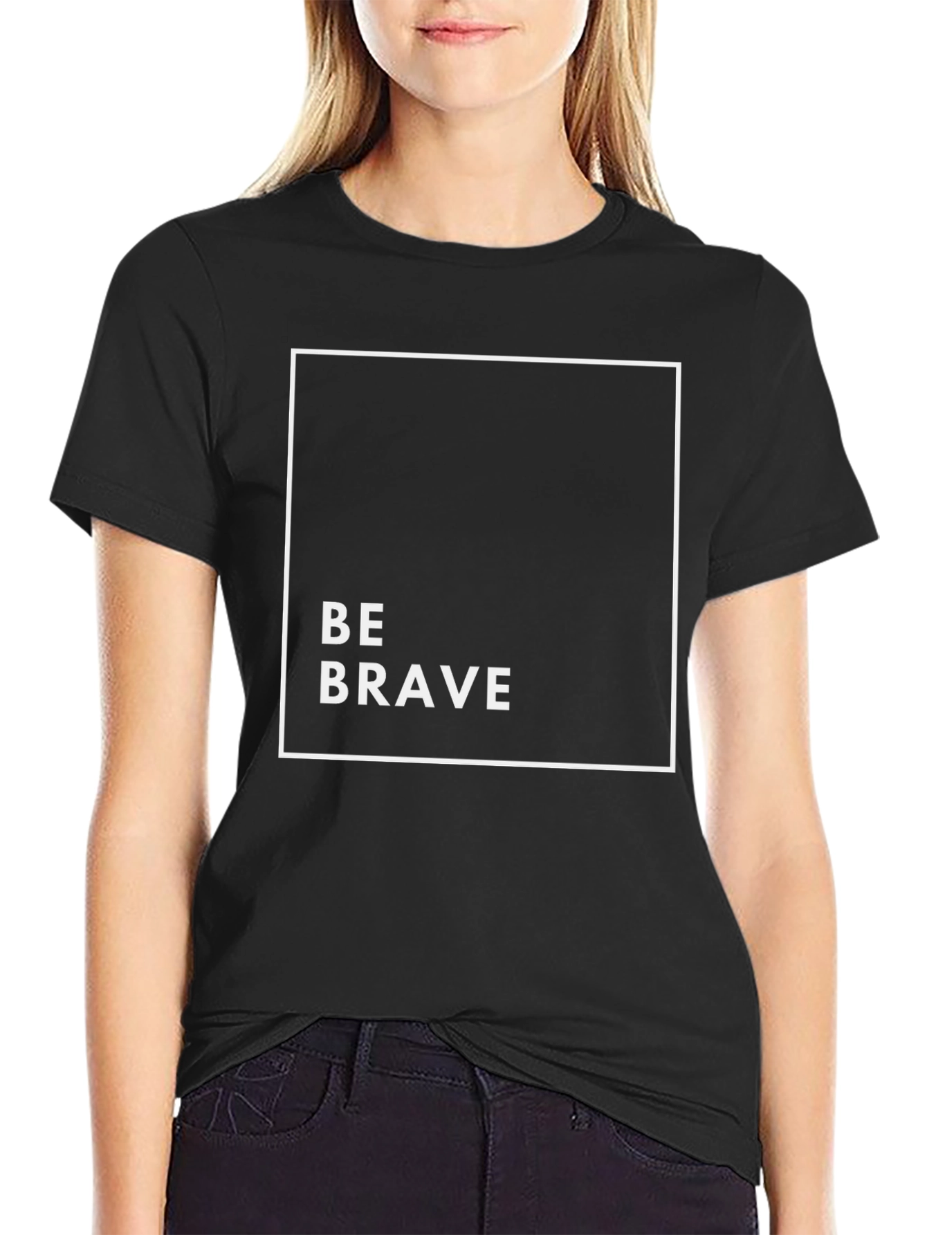 Be Brave Graphic Tee - Black