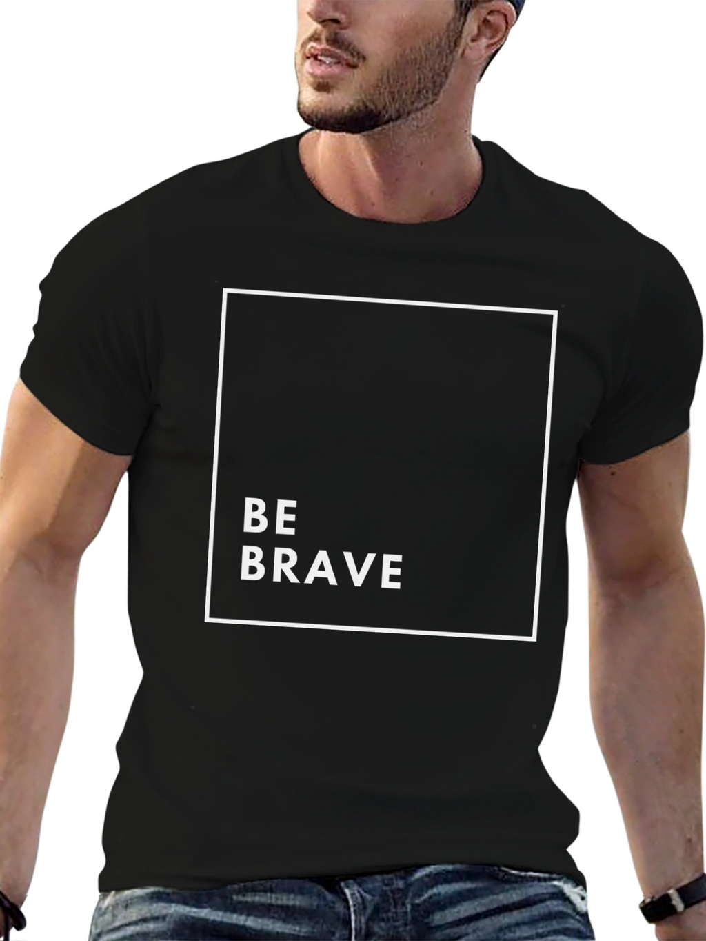 Be Brave Graphic Tee - Black