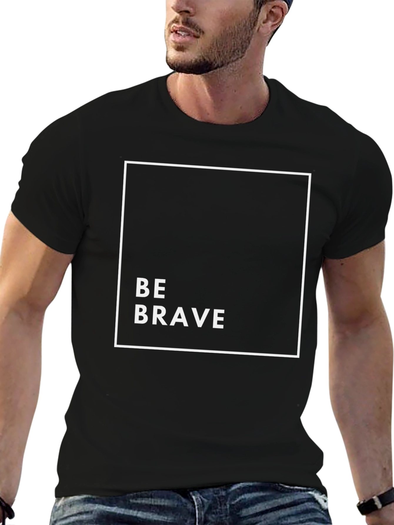 Be Brave Graphic Tee - Black