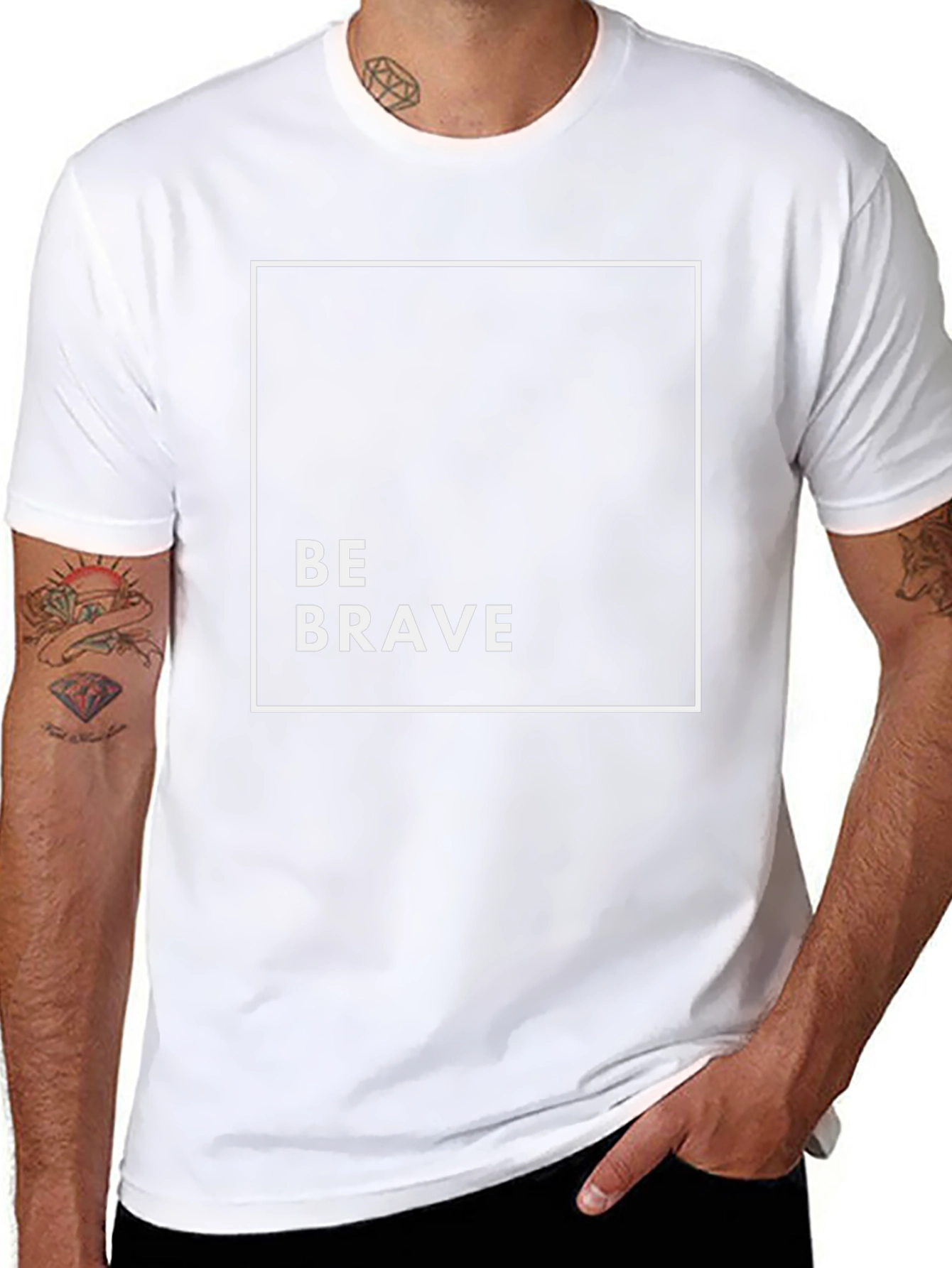Be Brave Graphic Tee - Black