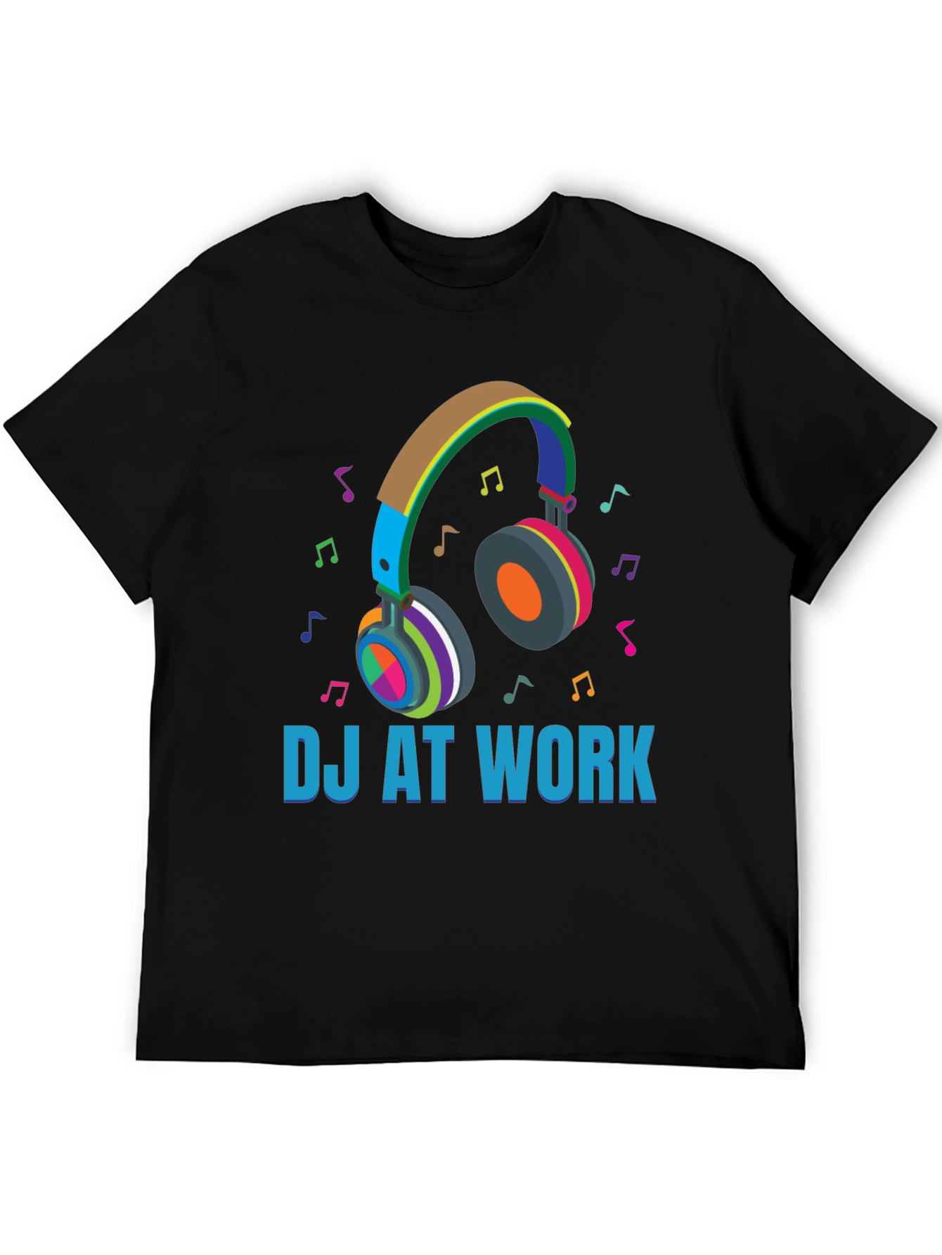 DJ At Work Graphic Tee - Music Lover T-Shirt