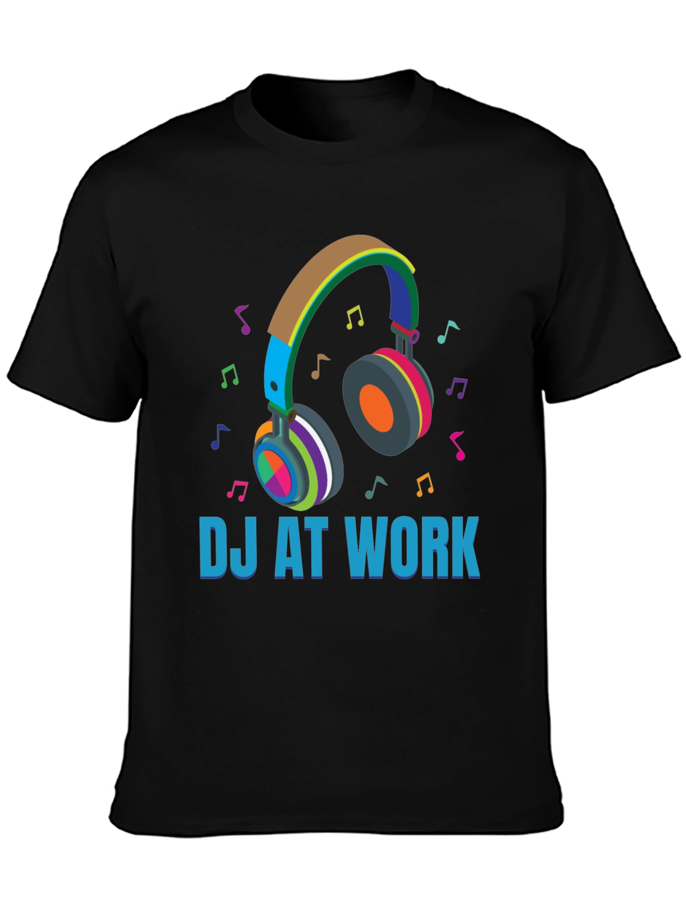 DJ At Work Graphic Tee - Music Lover T-Shirt