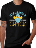 Depression Messed With The Wrong Chick T-Shirt