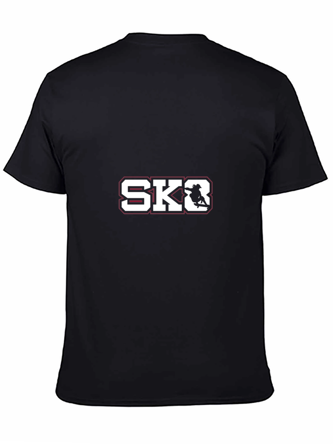 Cool SK8 Graphic Tee - Black Cotton Casual T-Shirt