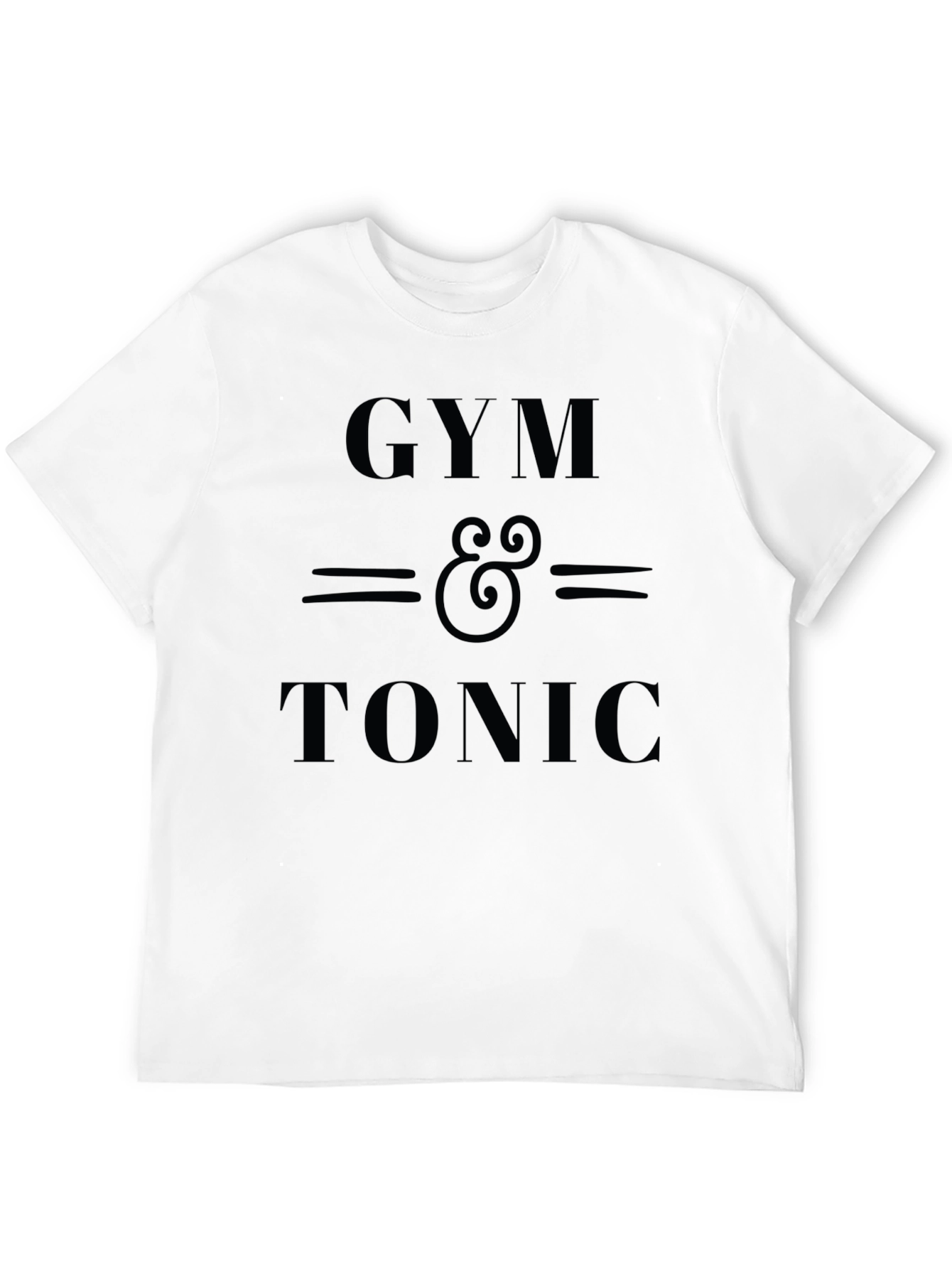 Gym & Tonic Black Graphic Tee