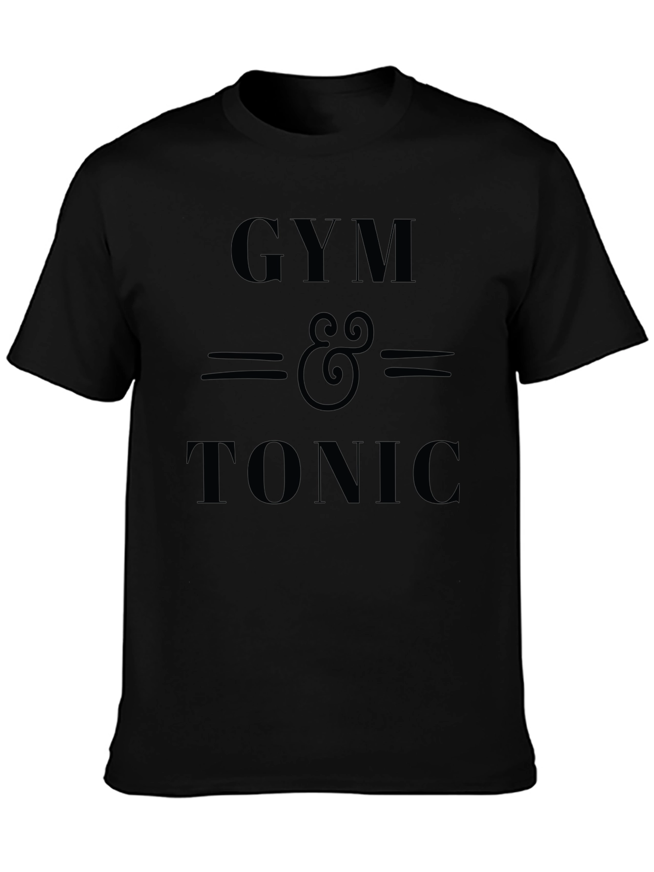 Gym & Tonic Black Graphic Tee