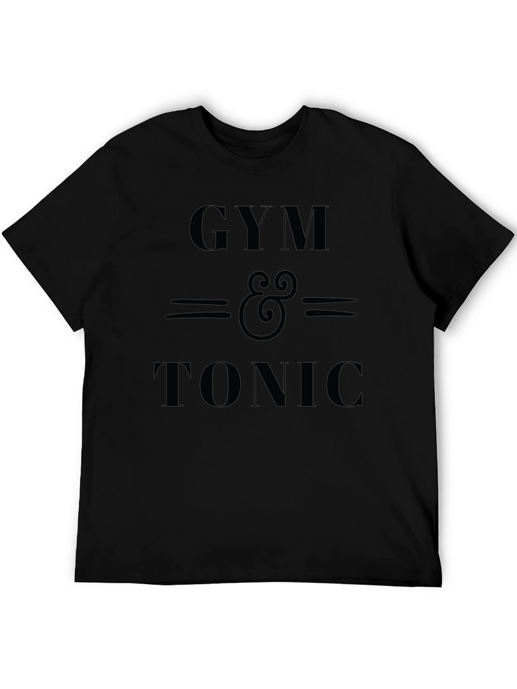 Gym & Tonic Black Graphic Tee