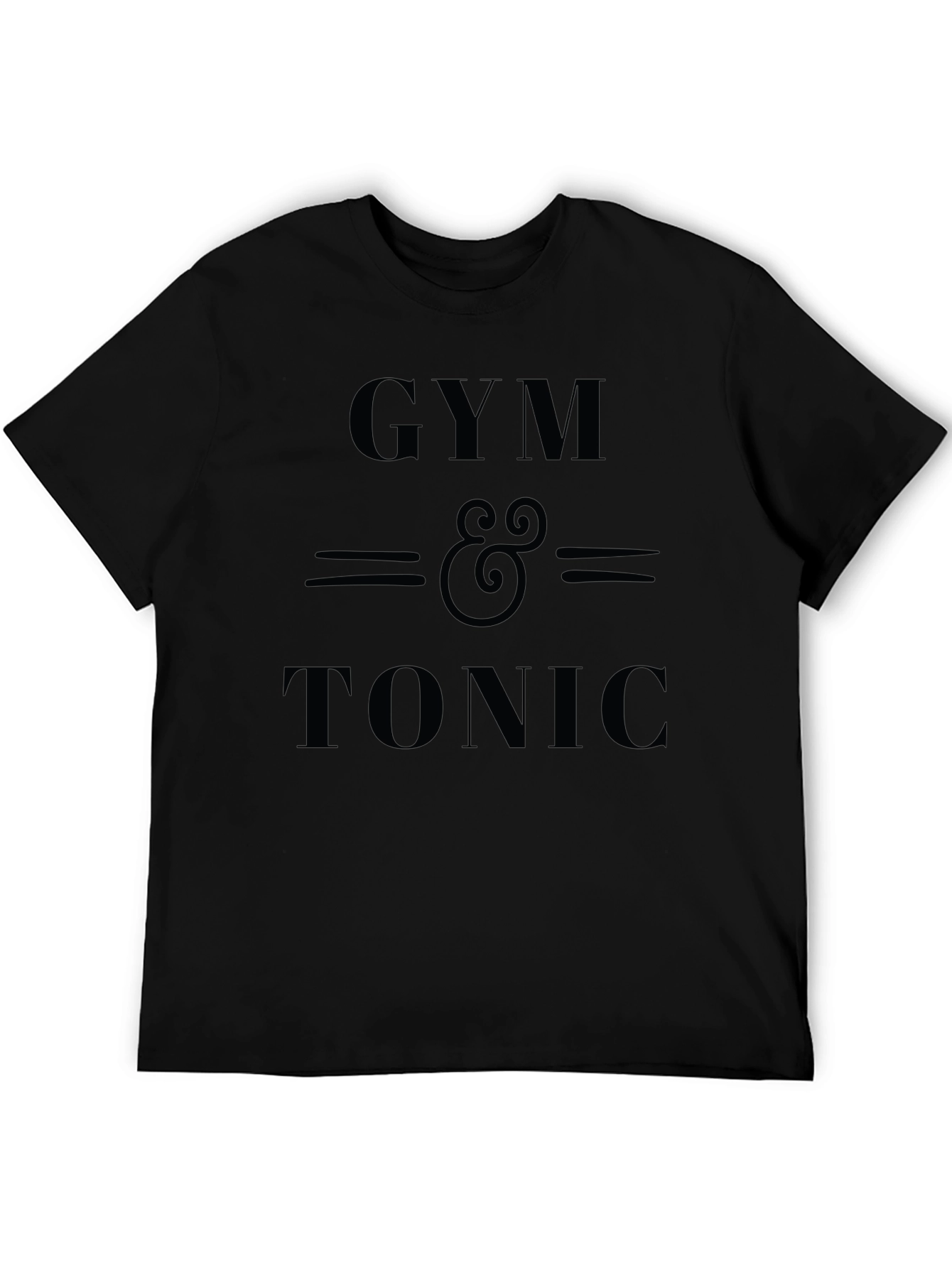 Gym & Tonic Black Graphic Tee