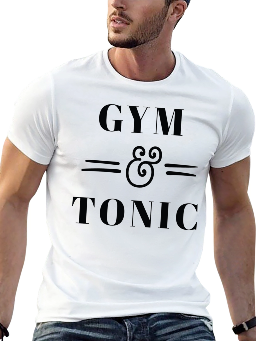 Gym & Tonic Black Graphic Tee