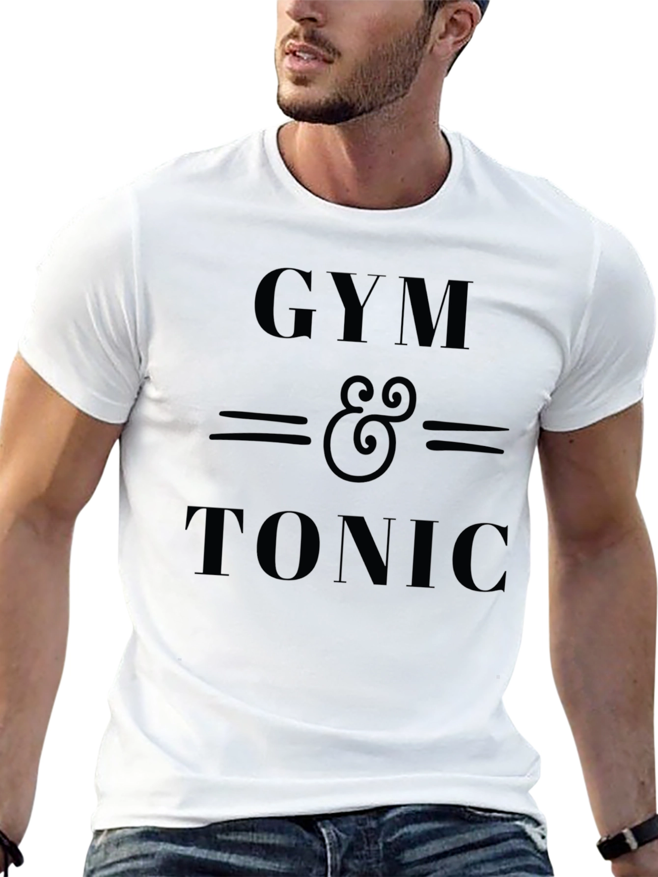 Gym & Tonic Black Graphic Tee
