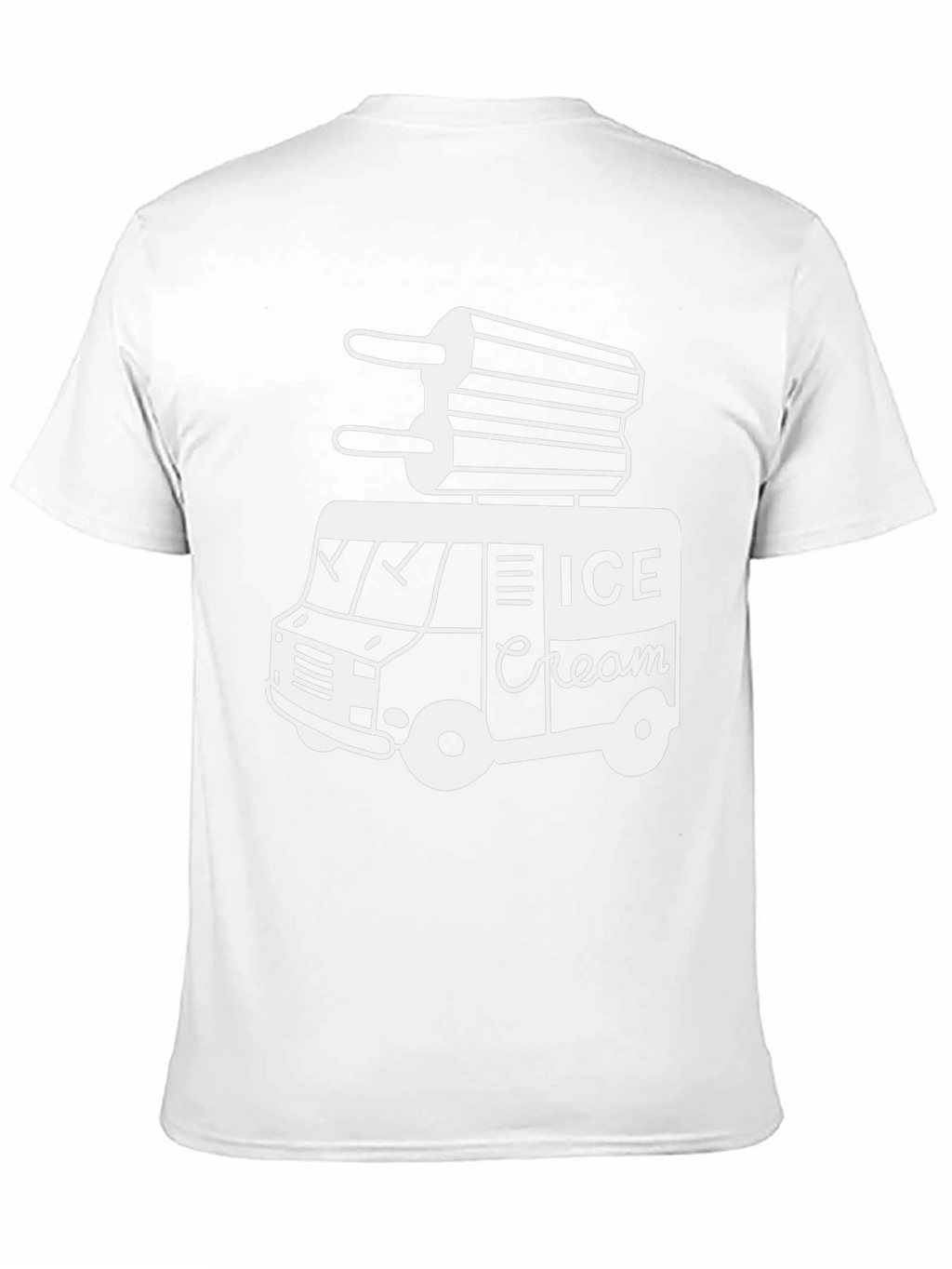 Ice Cream Truck Graphic Tee - Black