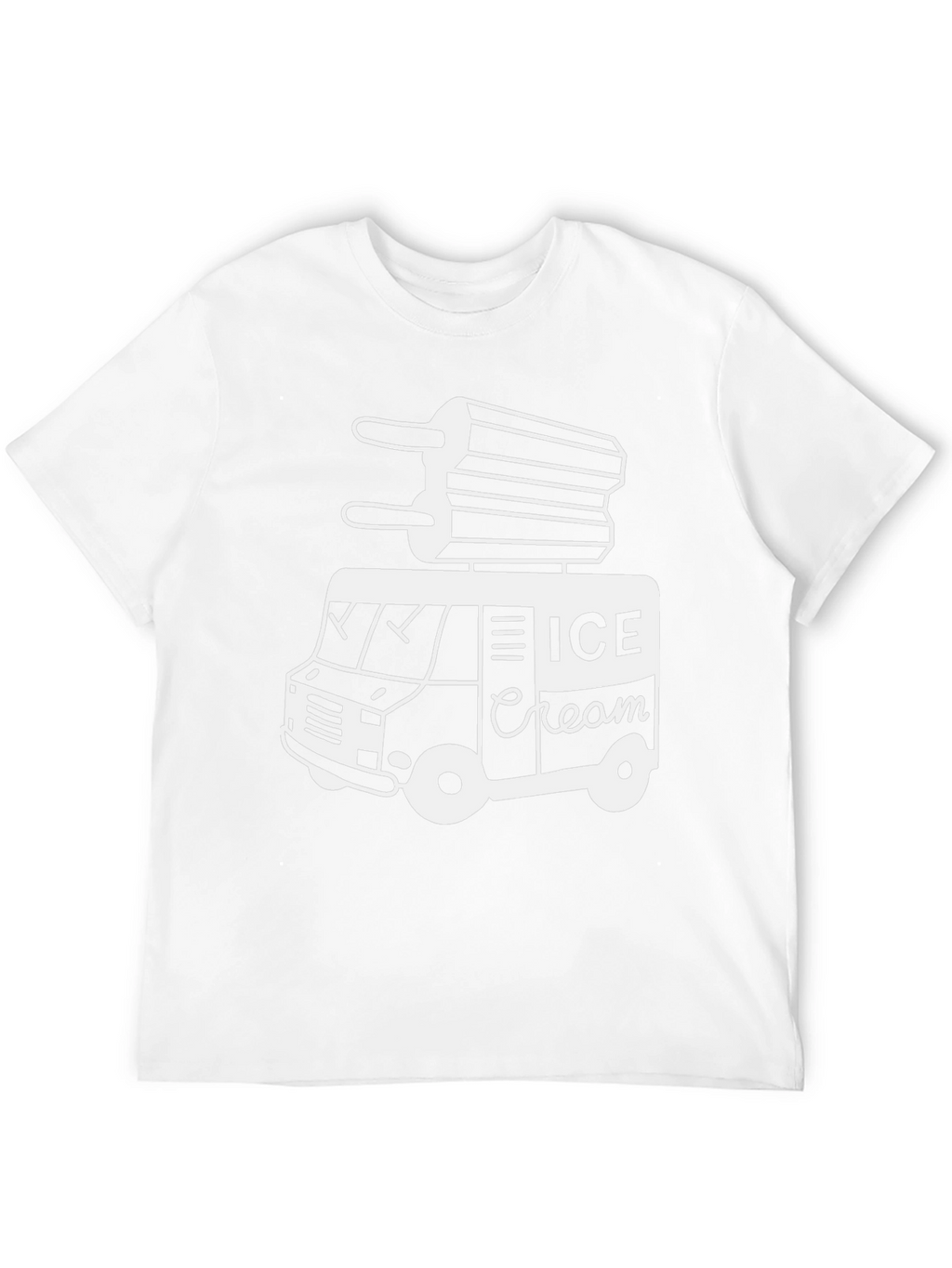 Ice Cream Truck Graphic Tee - Black
