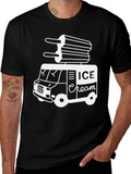 Ice Cream Truck Graphic Tee - Black