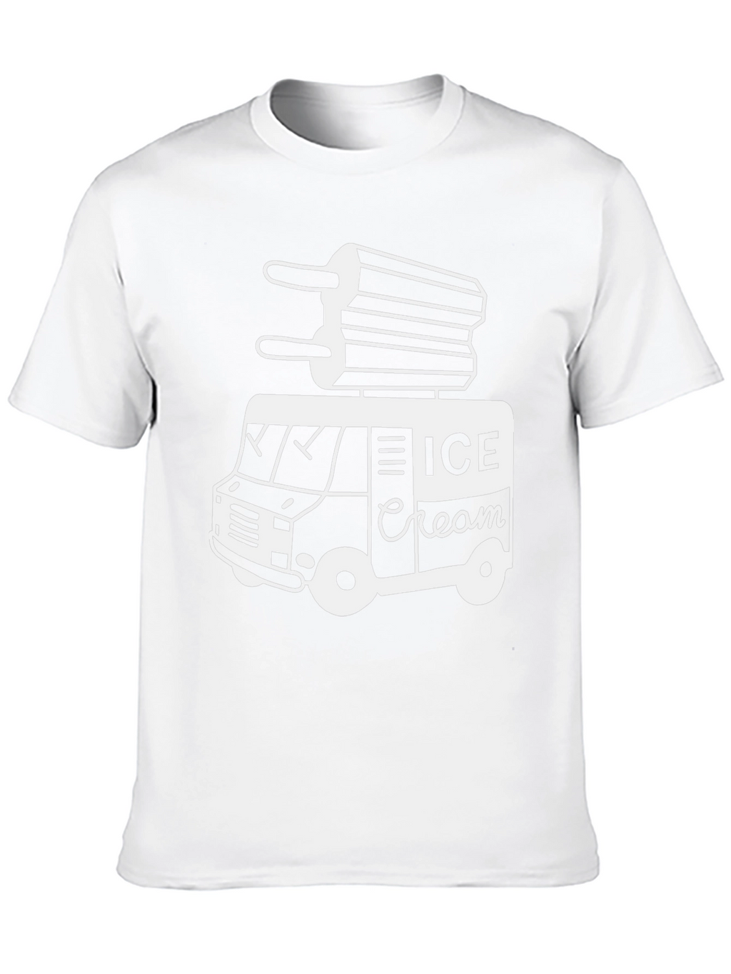 Ice Cream Truck Graphic Tee - Black