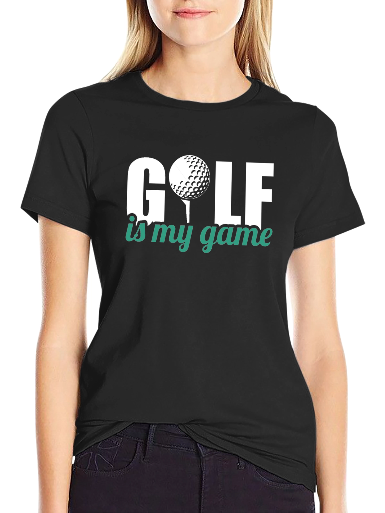 Golf is My Game T-Shirt - Black Cotton Tee