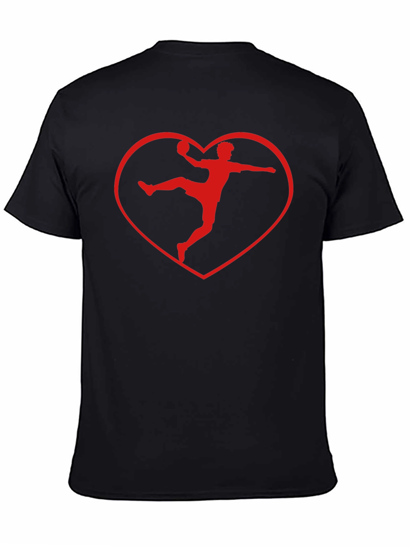 Handball Heartbeat Tee - Love Handball Black T-Shirt