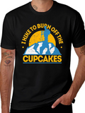 Hike to Burn Off Cupcakes Graphic T-Shirt