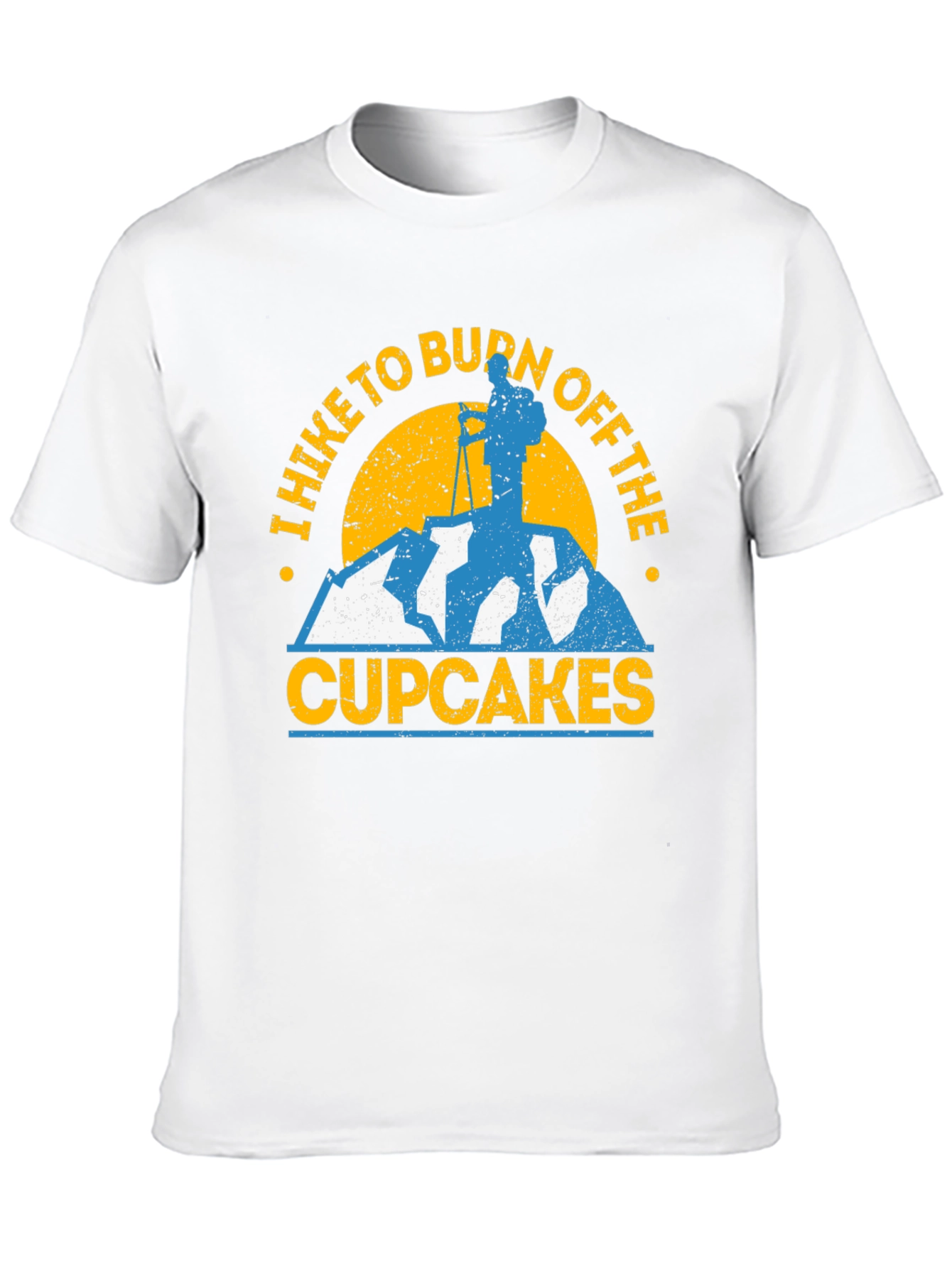Hike to Burn Off Cupcakes Graphic T-Shirt