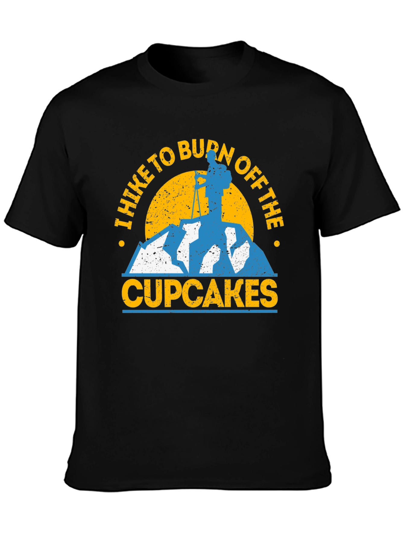 Hike to Burn Off Cupcakes Graphic T-Shirt