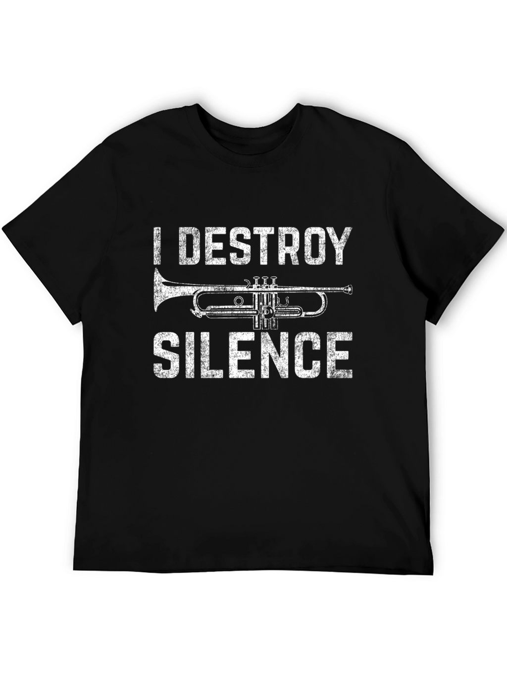 I Destroy Silence Trumpet Graphic Tee