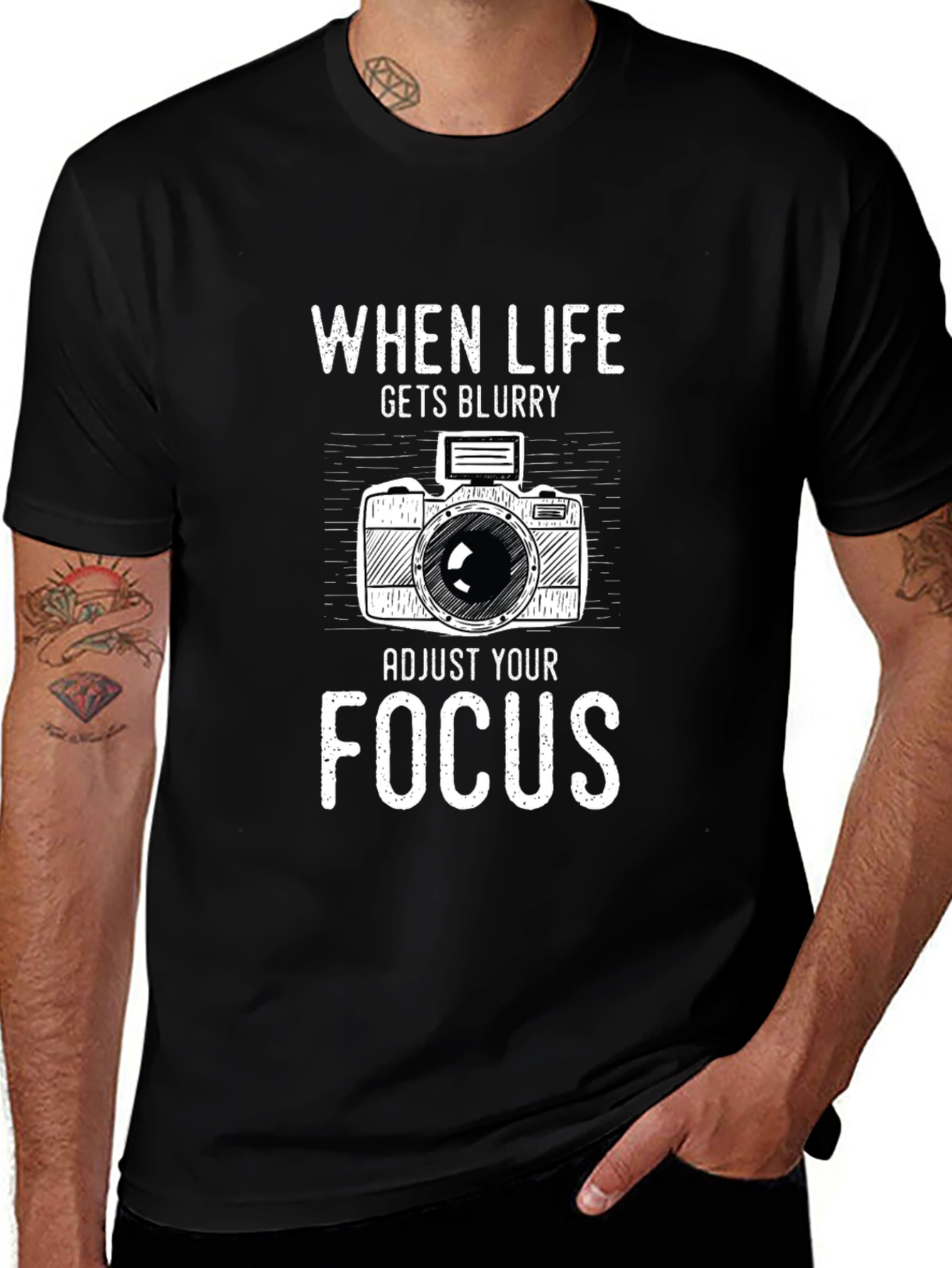 Focus T-Shirt - Life Gets Blurry Photography Tee