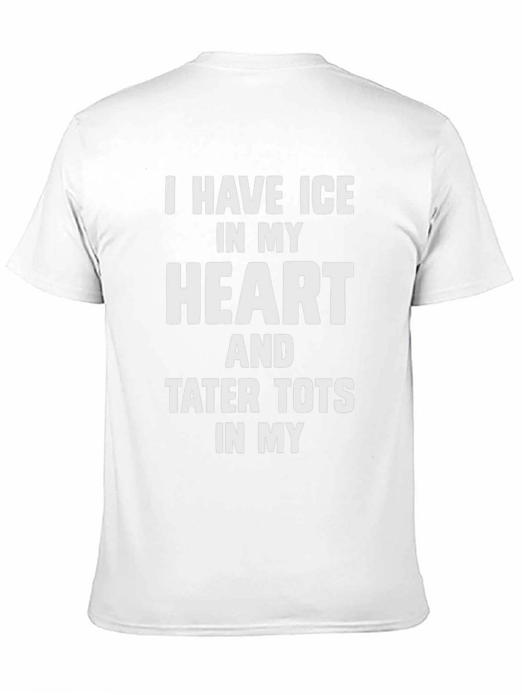 Ice Heart Tater Tots Funny Graphic Tee