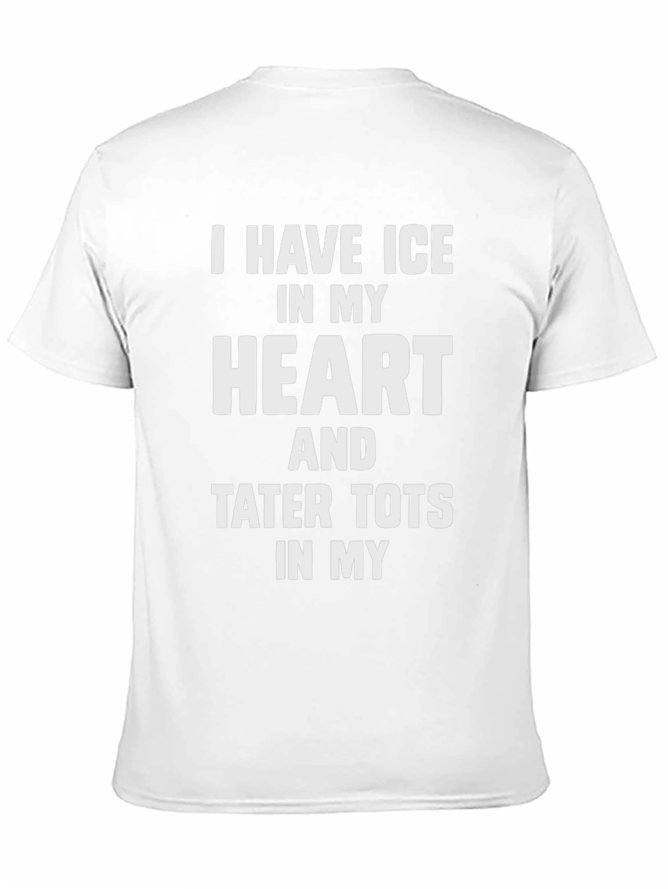 Ice Heart Tater Tots Funny Graphic Tee