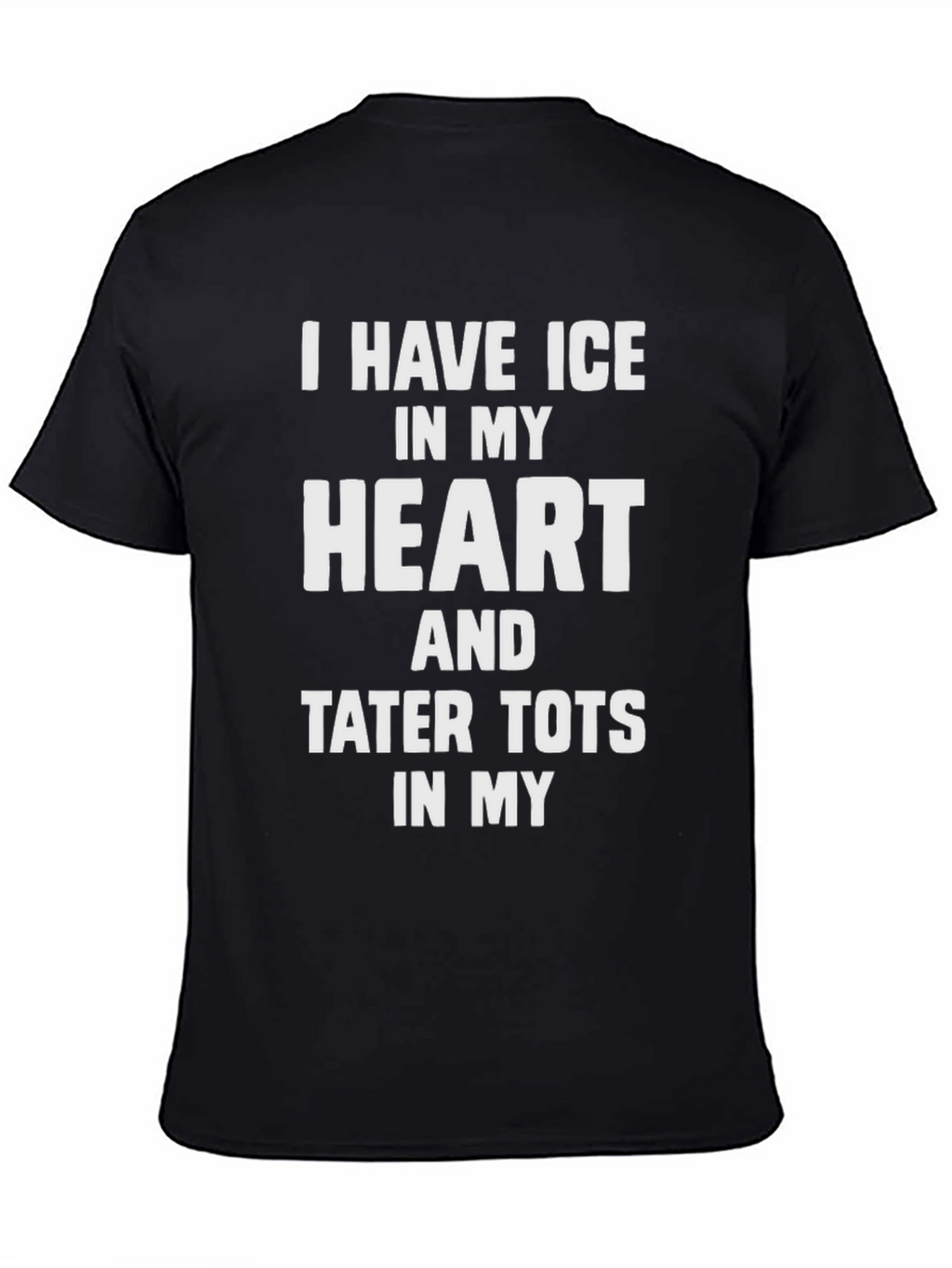 Ice Heart Tater Tots Funny Graphic Tee