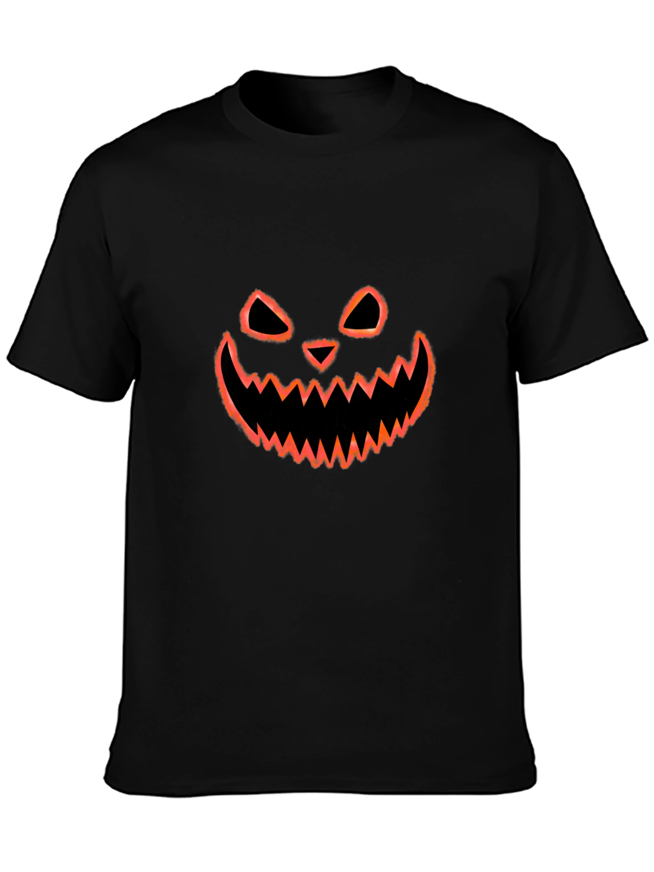 Halloween Pumpkin Face Graphic T-Shirt