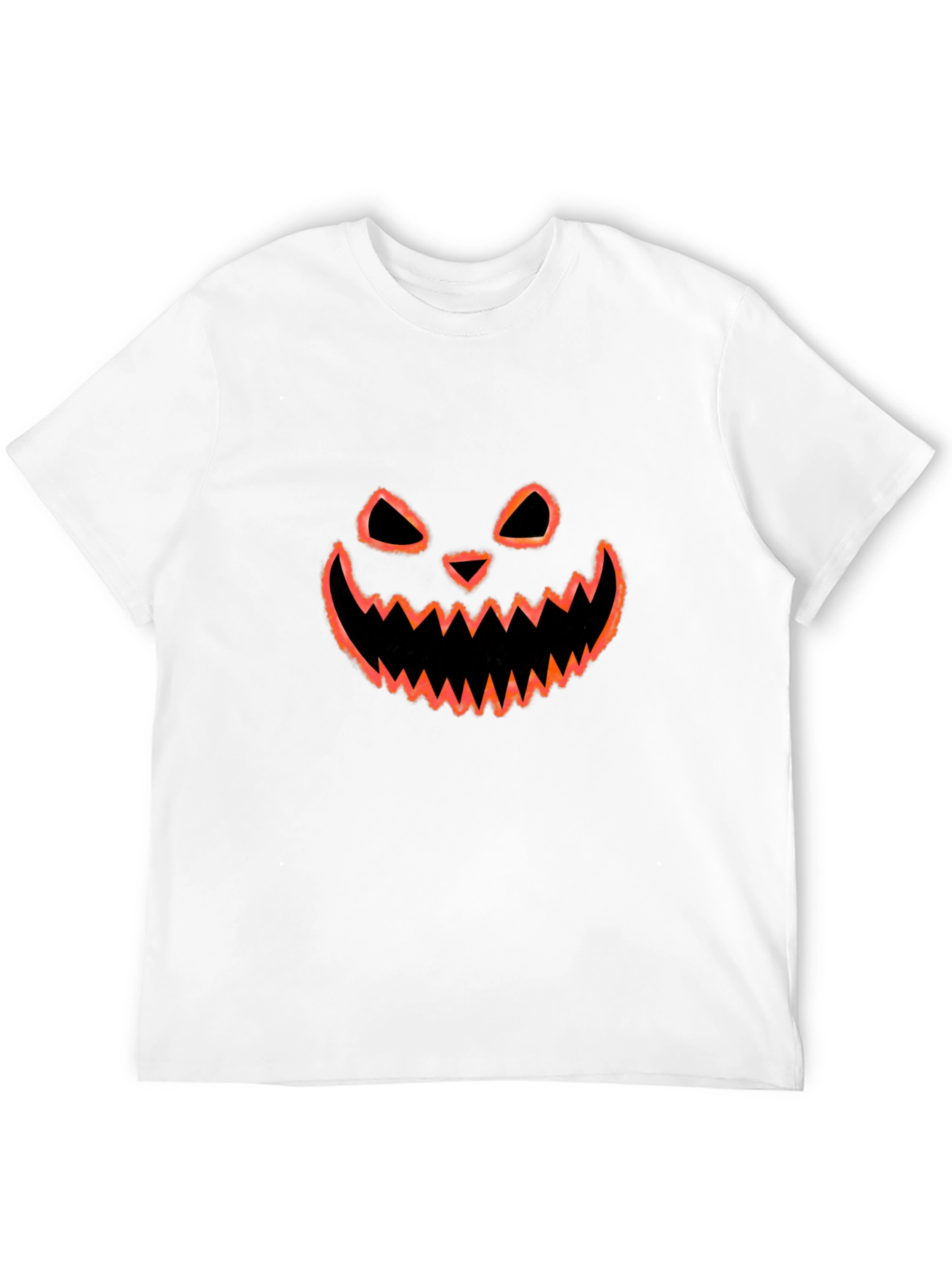 Halloween Pumpkin Face Graphic T-Shirt
