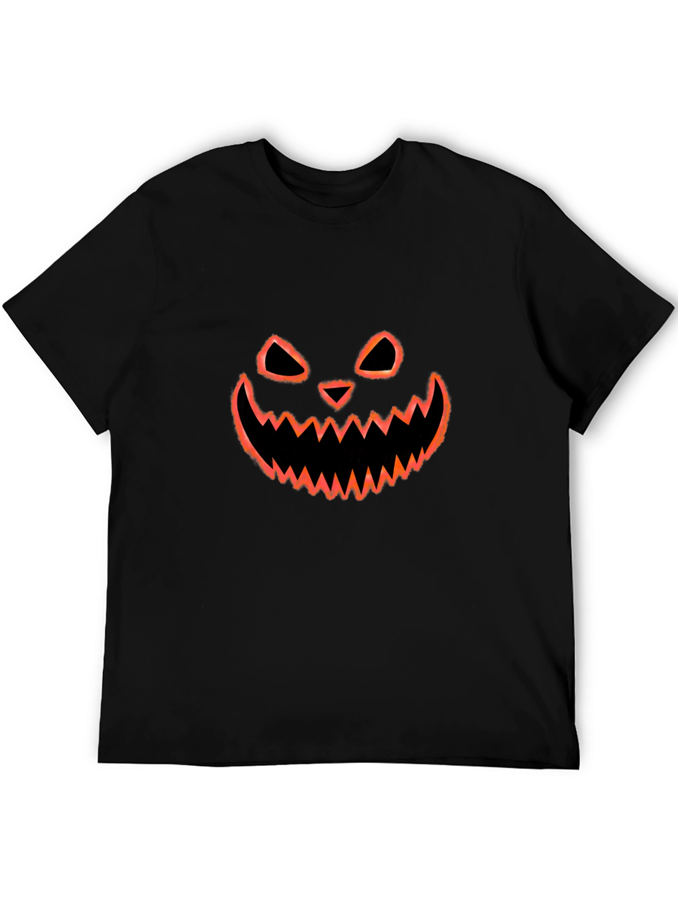 Halloween Pumpkin Face Graphic T-Shirt