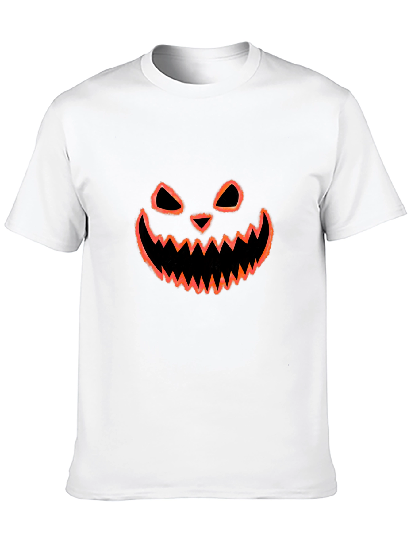 Halloween Pumpkin Face Graphic T-Shirt