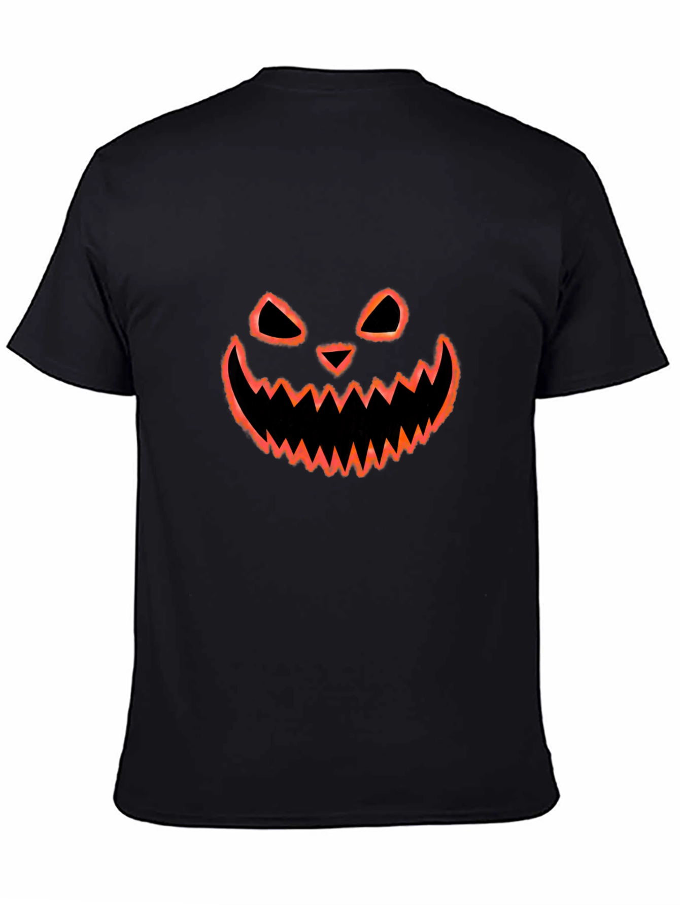 Halloween Pumpkin Face Graphic T-Shirt