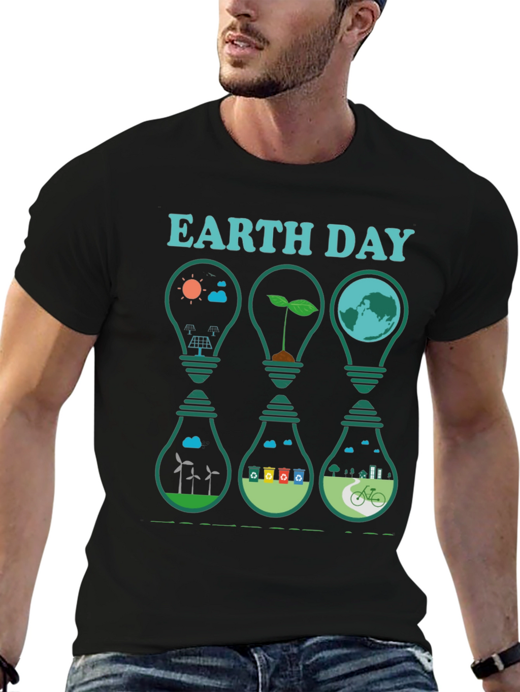 Eco-Friendly Earth Day Graphic T-Shirt