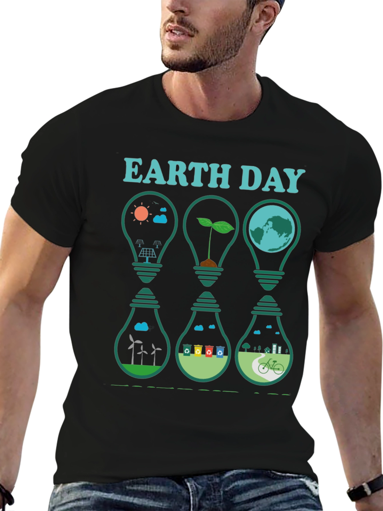 Eco-Friendly Earth Day Graphic T-Shirt