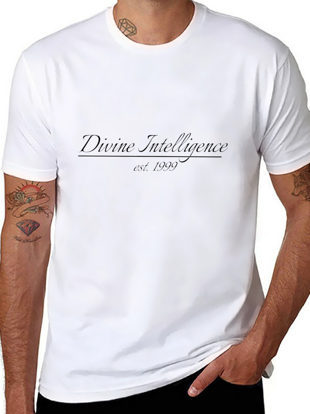 Divine Intelligence Est. 1999 Black Graphic T-Shirt