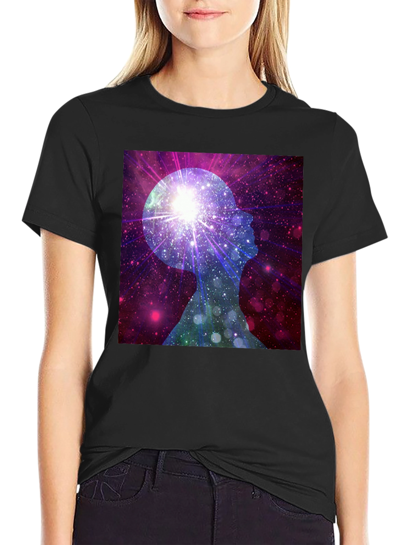Cosmic Mind Black T-Shirt - Unisex
