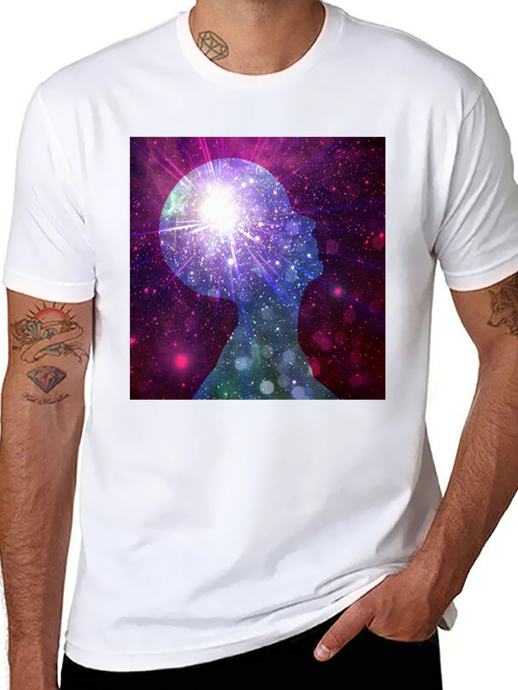 Cosmic Mind Black T-Shirt - Unisex