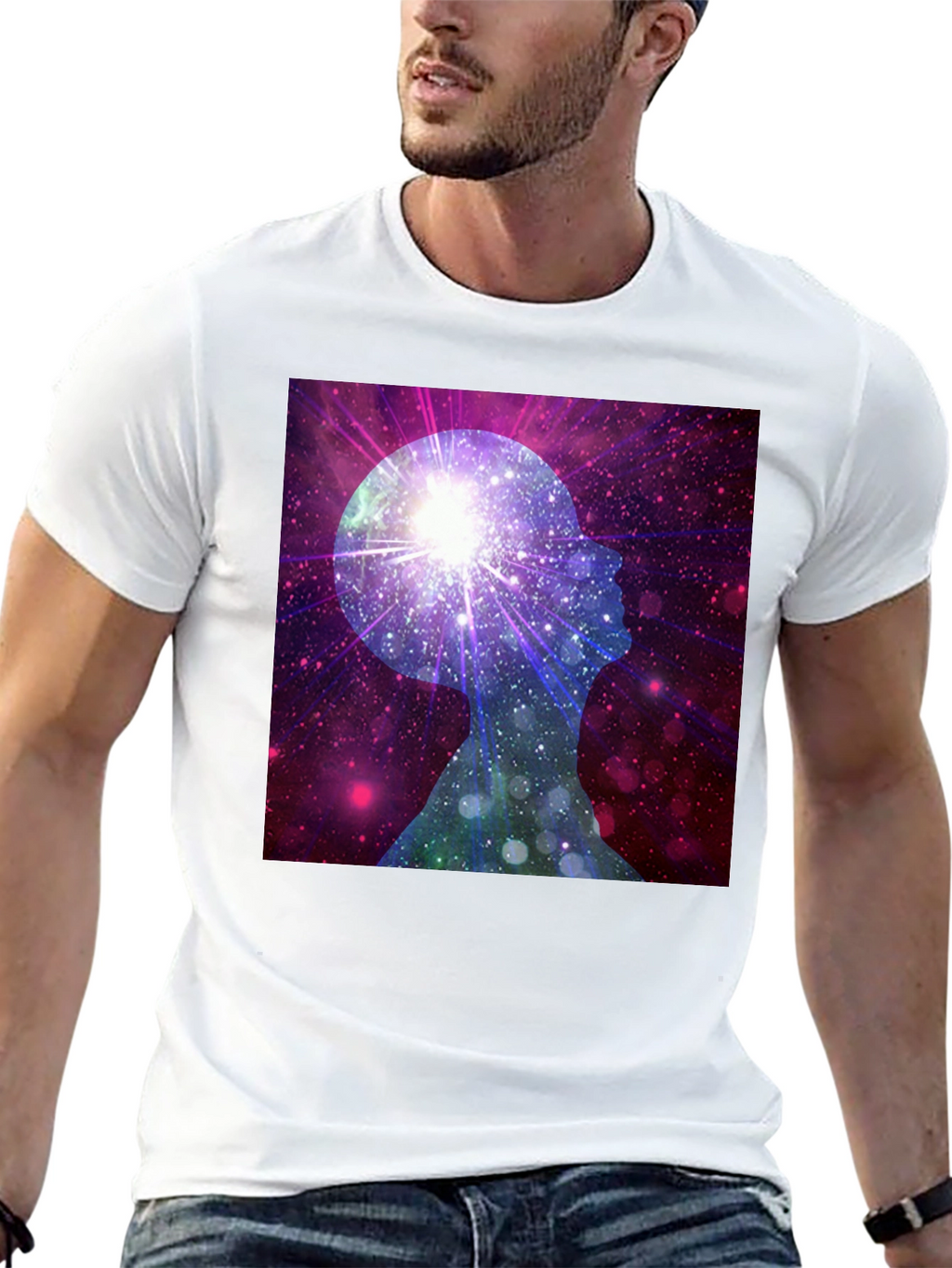 Cosmic Mind Black T-Shirt - Unisex