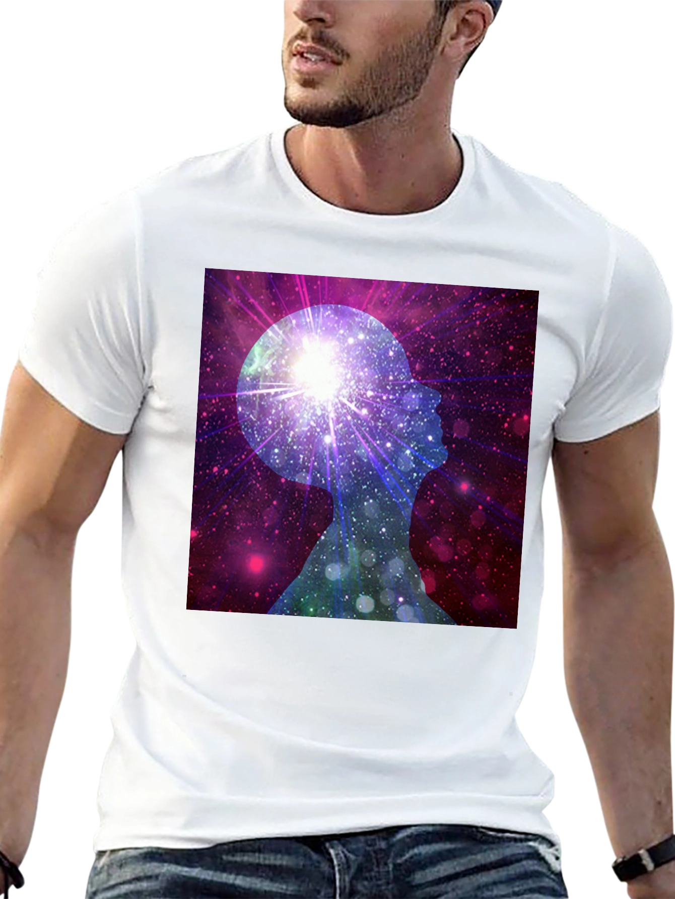 Cosmic Mind Black T-Shirt - Unisex