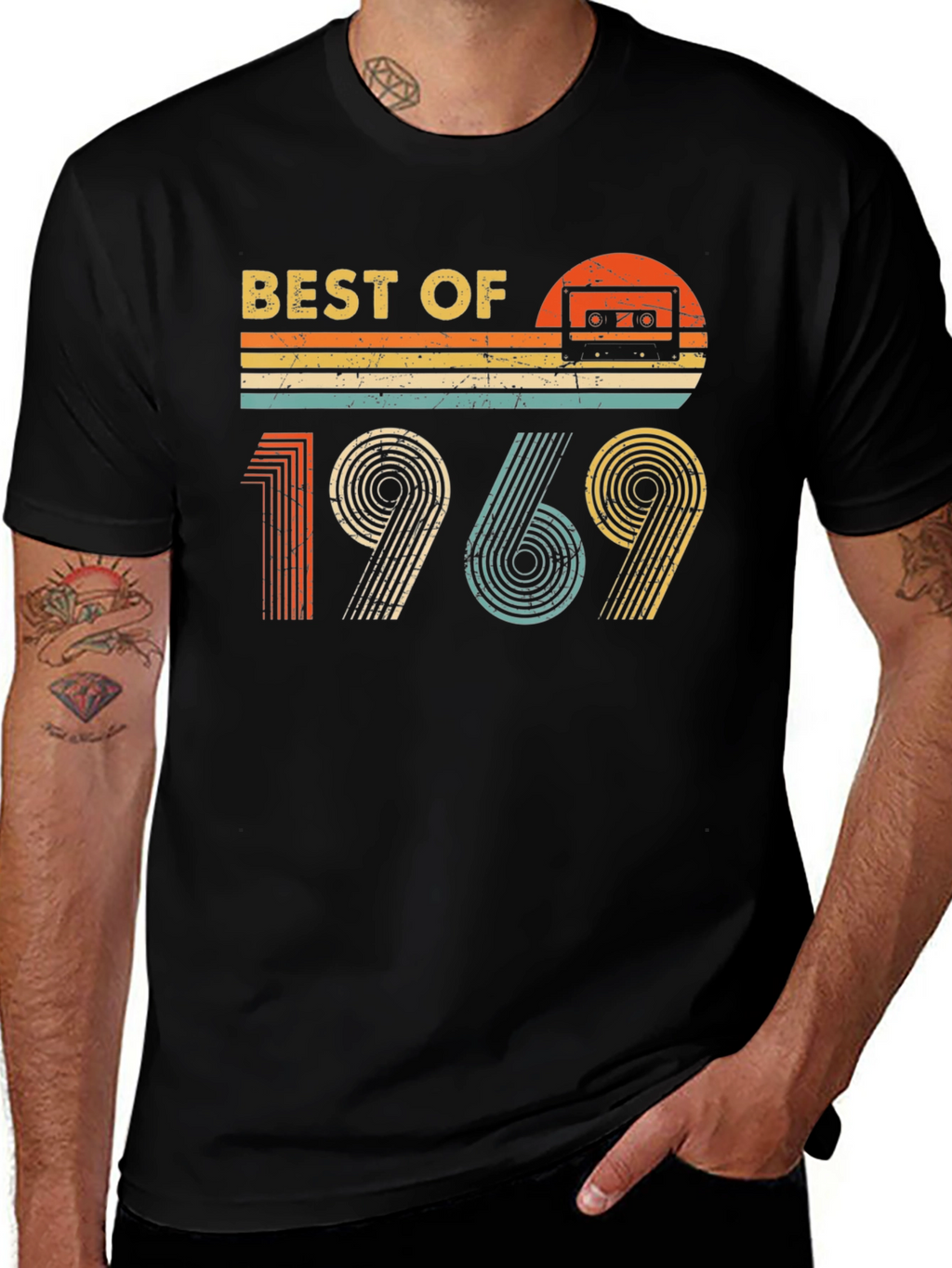 Best of 1969 Retro Cassette Graphic T-Shirt