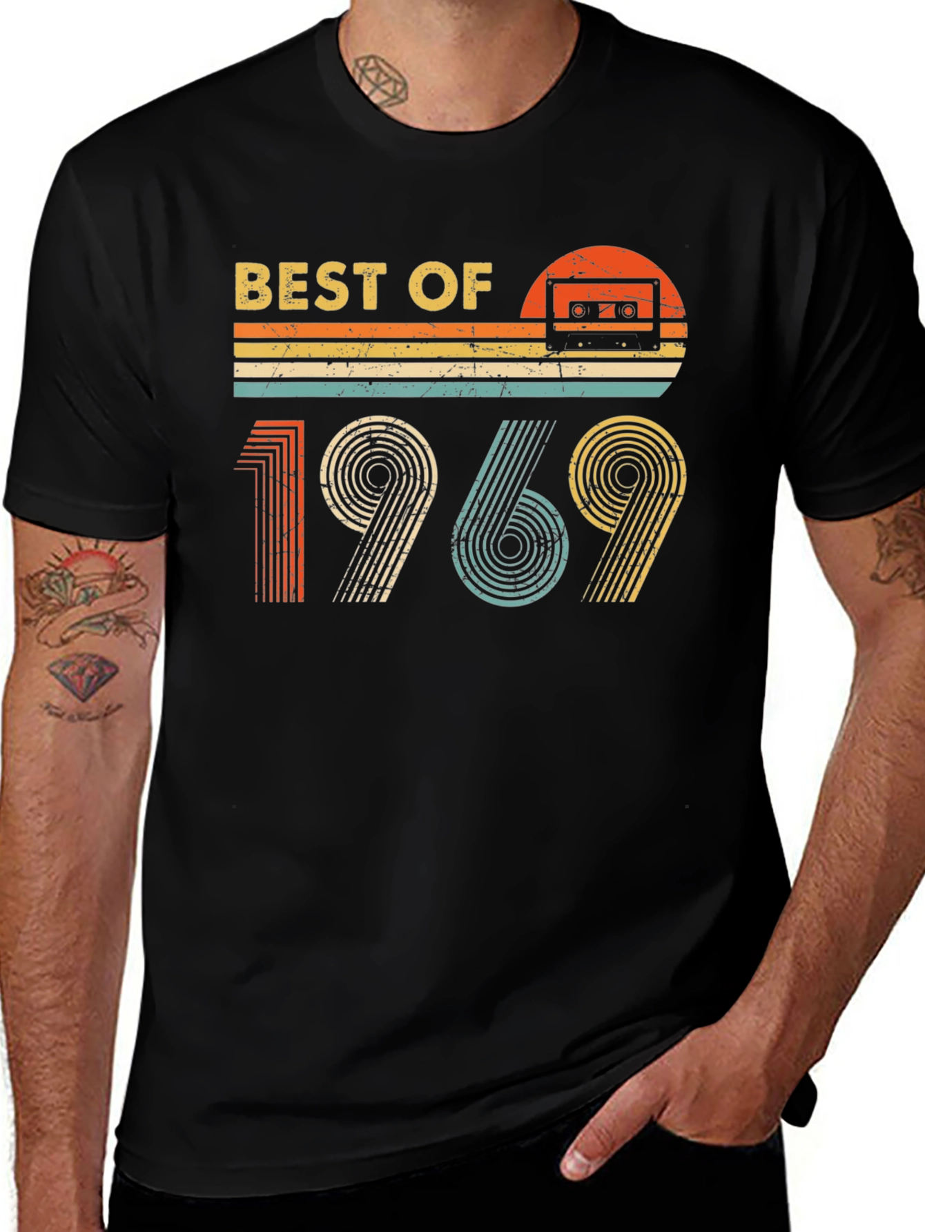 Best of 1969 Retro Cassette Graphic T-Shirt
