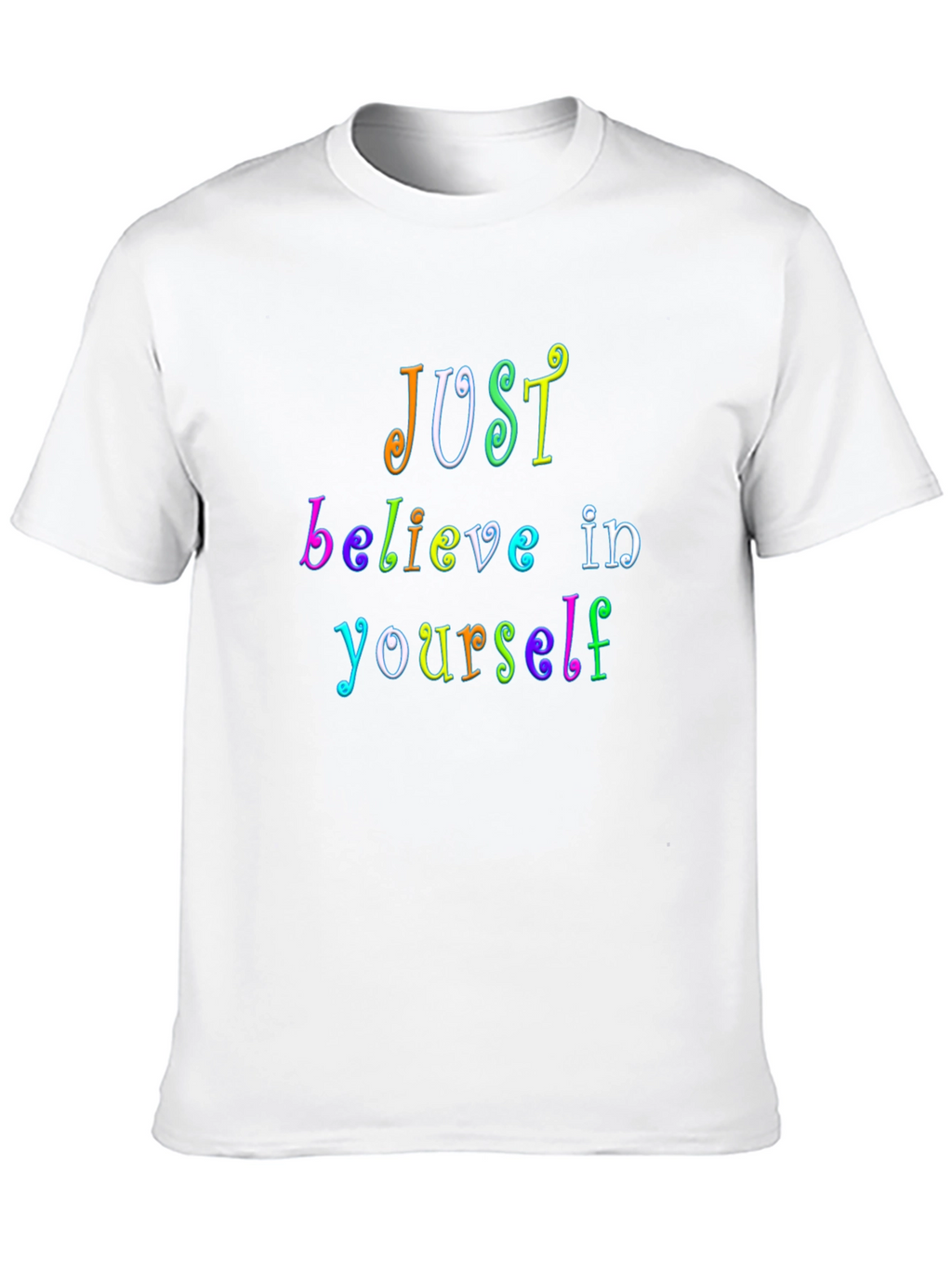 Just Believe Rainbow Graphic Tee