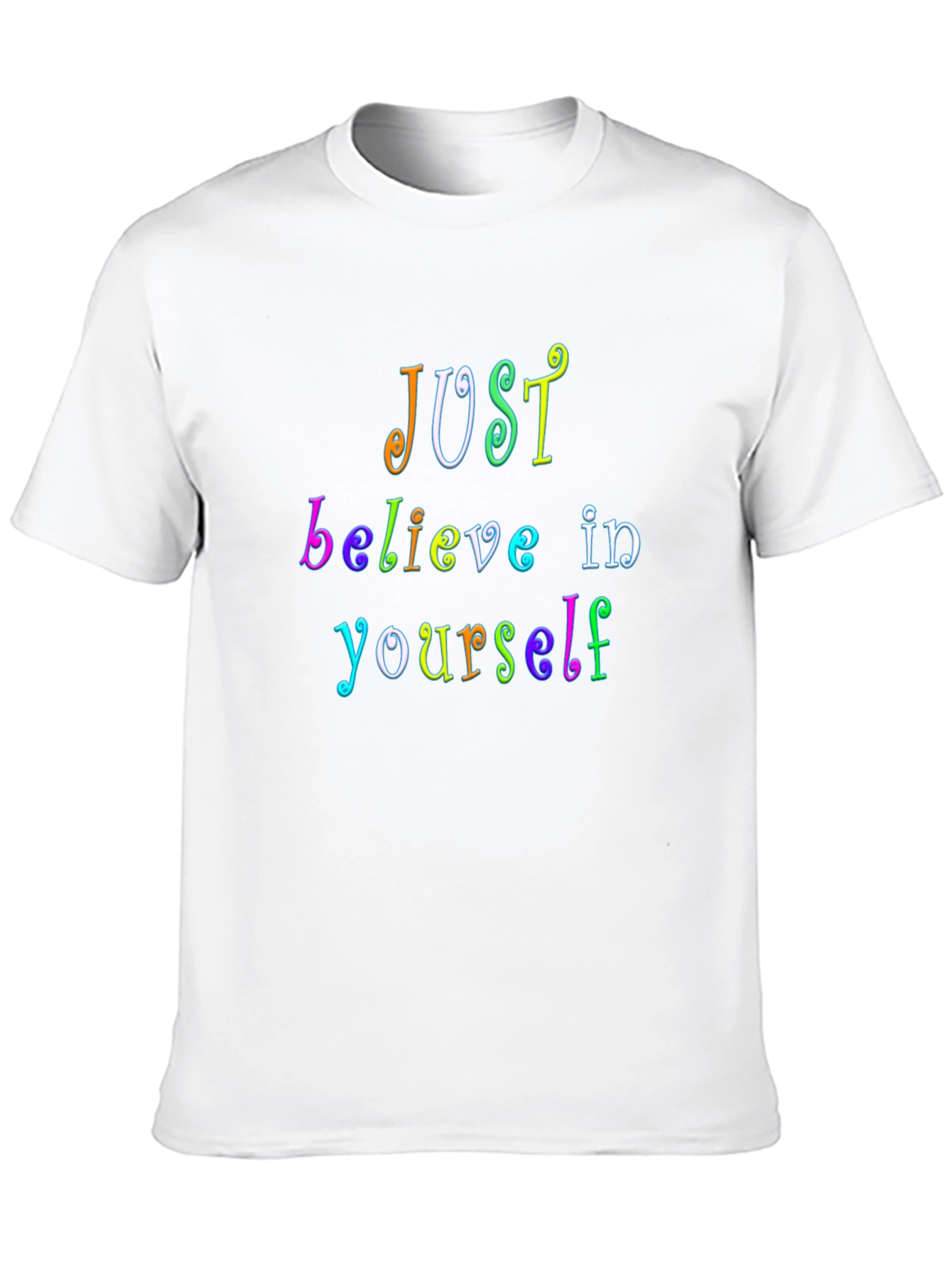 Just Believe Rainbow Graphic Tee